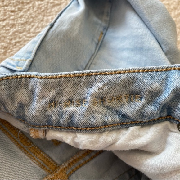 American Eagle HI Rise Shortie Shorts / Cutoff 4 - Picture 9 of 10